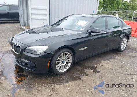 2013 BMW 750Li xDrive из США, поврежденный, VIN WBAYF8C57DD140484